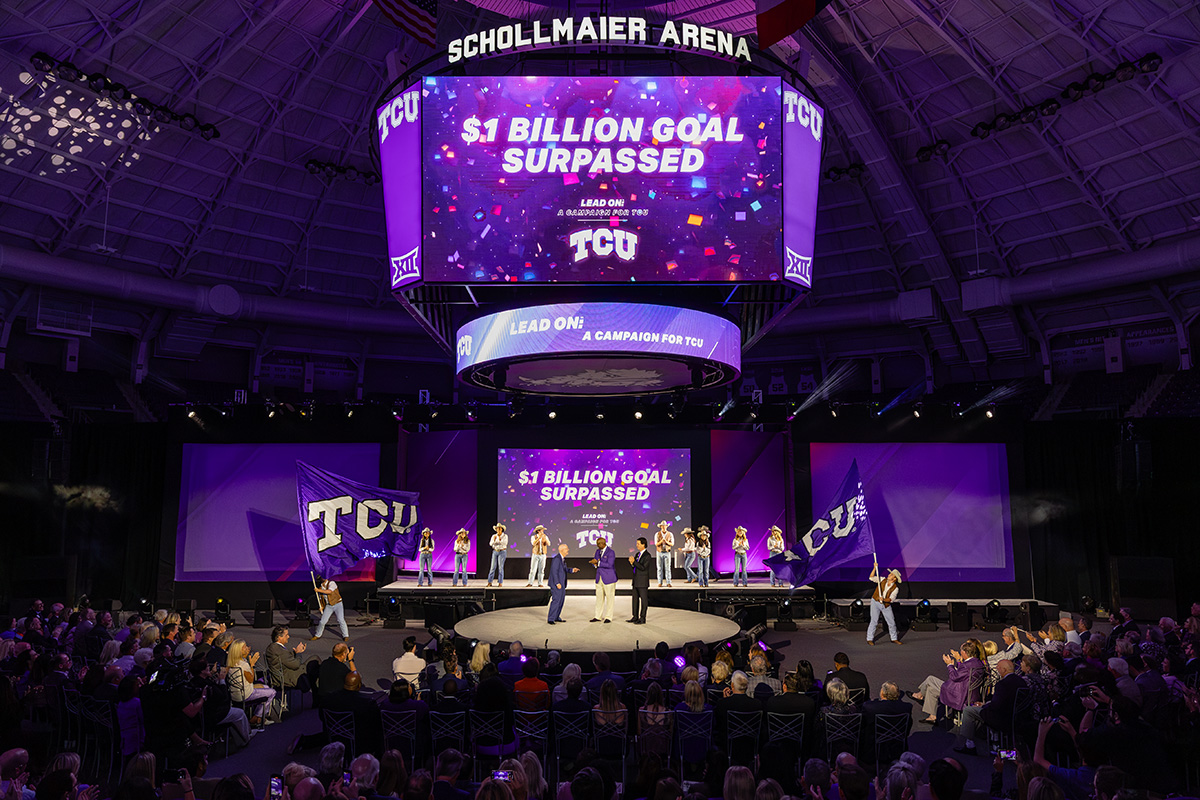 TCU Celebrates Topping $1 Billion Goal